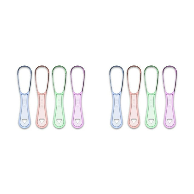 stanreset 1/2/3/5 Tongue Cleaners Scraper Care Mouth Tool Hygiene Brush Simple Useful Unisex Reusable Toothbrush for Fresh Breath Maker 4pcs/Mixed Color 2PCS