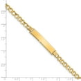 thumbnail image 3 of 14k Curb Link 6.75mm Id Bracelet in 14k Yellow Gold, 3 of 3