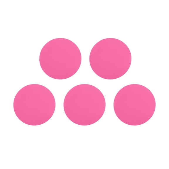 Unique Bargains 5 Pcs Round Rollable Nail Art Stamping Mat Rose Red