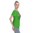 thumbnail image 5 of ALLNOB Women's Standard Short Sleeve T-Shirt 150g Green, 5 of 8