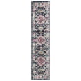 thumbnail image 3 of SAFAVIEH Madison Trenton Vintage Traditional Runner Rug, Navy/Ivory, 2' x 8', 3 of 10