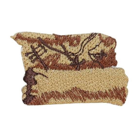 ID 2709 Pirate Treasure Map Patch Search Hunt Embroidered Iron On Applique
