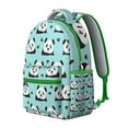 thumbnail image 2 of Panda Themed School Backpack - Durable & Water-Resistant for College Students, Roomy Compartments for Books, Laptop Sleeve, Fashionable Panda Print Design, 2 of 6
