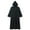 Black, variant on Boys Half Zipper Abaya Thobe Plain Long 𝐈slamic Kids Hooded Kaftan Thobes Toddler Loose Eid Traditional Dress Clothes