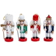 thumbnail image 1 of 4pcs Christmas Hanging Nutcracker Wooden Nutcracker Ornament Xmas Tabletop Nutcracker, 1 of 9