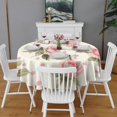 thumbnail image 2 of Pioneer Flower Round Tablecloth 60" X 60",Wrinkle Wipeable Table Cloth for Kitchen Dining Room Picnic Patio Party, 2 of 6