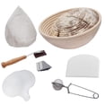 thumbnail image 7 of Bitimexhome Banneton Bread Proofing Basket Set, 9 Inch Round Sourdough Proofing Basket with Rattan Bowl, Bread Lame, Dough Scraper & Flour Sifter, Sourdough Starter Kit Baking Supplies Gift, 7 of 7