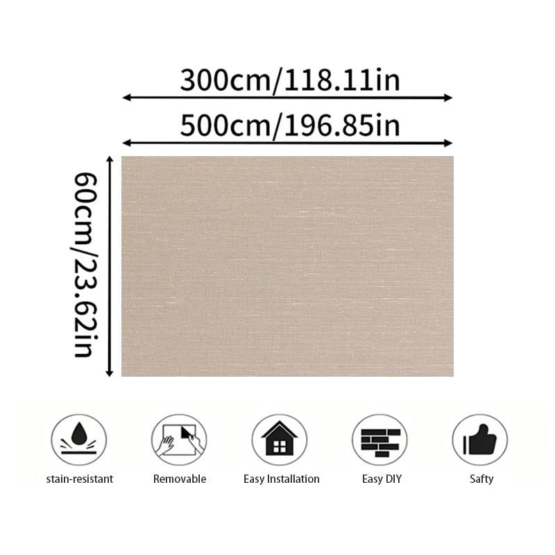 Fabric Texture PVC Fabric textile base Peel and Stick Wallpaper Self Adhesive Linen Look Wall cover Waterproof Washable Removable Vinyl Roll for Living Room Bedroom Accent Wall DIY Wallpaper self-adh