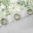 thumbnail image 4 of jejeloiu Cartoon Cute Daisy Blackout Curtains Set of 2 (52x84 Each),Rustic Leaves Flowers Window Curtains,Green White Curtains and Drapes For Adult,Breathable Home Decor, 4 of 6