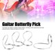 thumbnail image 5 of Púas De Dedo De Mariposa, Juego De 8 Púas De Guitarra De Metal, Apariencia Y Estilo Bonitos Con Experiencia De Uso Cómoda, Adecuadas Para Guitarras Eléctricas, Para Guitarra,, 5 of 7