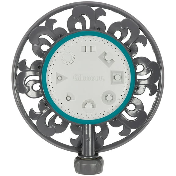 Gilmour 1225 Sq Ft 8 Pattern Stationary Turret Garden Sprinkler