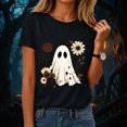 thumbnail image 2 of mgoYE Halloween Tshirts Women Plus Size Halloween Shirts Crew Neck Loose Tee Tunic Tops Womans Shirts(Black,S), 2 of 8