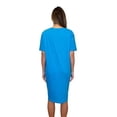 thumbnail image 3 of Just Love Short Sleeve Nightgown Sleep Dress for Women (Turquoise - Stuck on You, 3X), 3 of 4