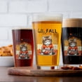 thumbnail image 4 of Hello Fall Exotic Shorthair Football Welcome Autumn with Leaves Pumpkins 16oz Pint Beer Glass Mug Cat Lover Kitten Owner Gifts Beer Glasses Cup - 00012, 4 of 5