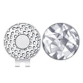 thumbnail image 4 of Clip para gorra de golf, accesorios de golf compactos, decorativos, elegantes, de metal, para gorras profesionales Plata, 4 of 8
