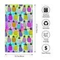 thumbnail image 4 of Junzan Graffiti Pineapples Bathroom Towels Absorbent Compact Beach Towel Soft For Shower Swim Pool Beach Spa Gym Yoga Travel 27.5x16 In, 4 of 9
