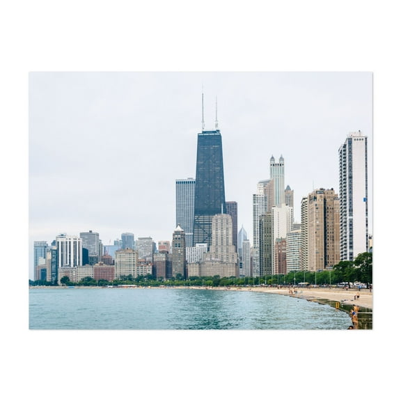 The Chicago Skyline - Chicago Illinois Photography Unframed Wall Art Print 5 x 7 inches