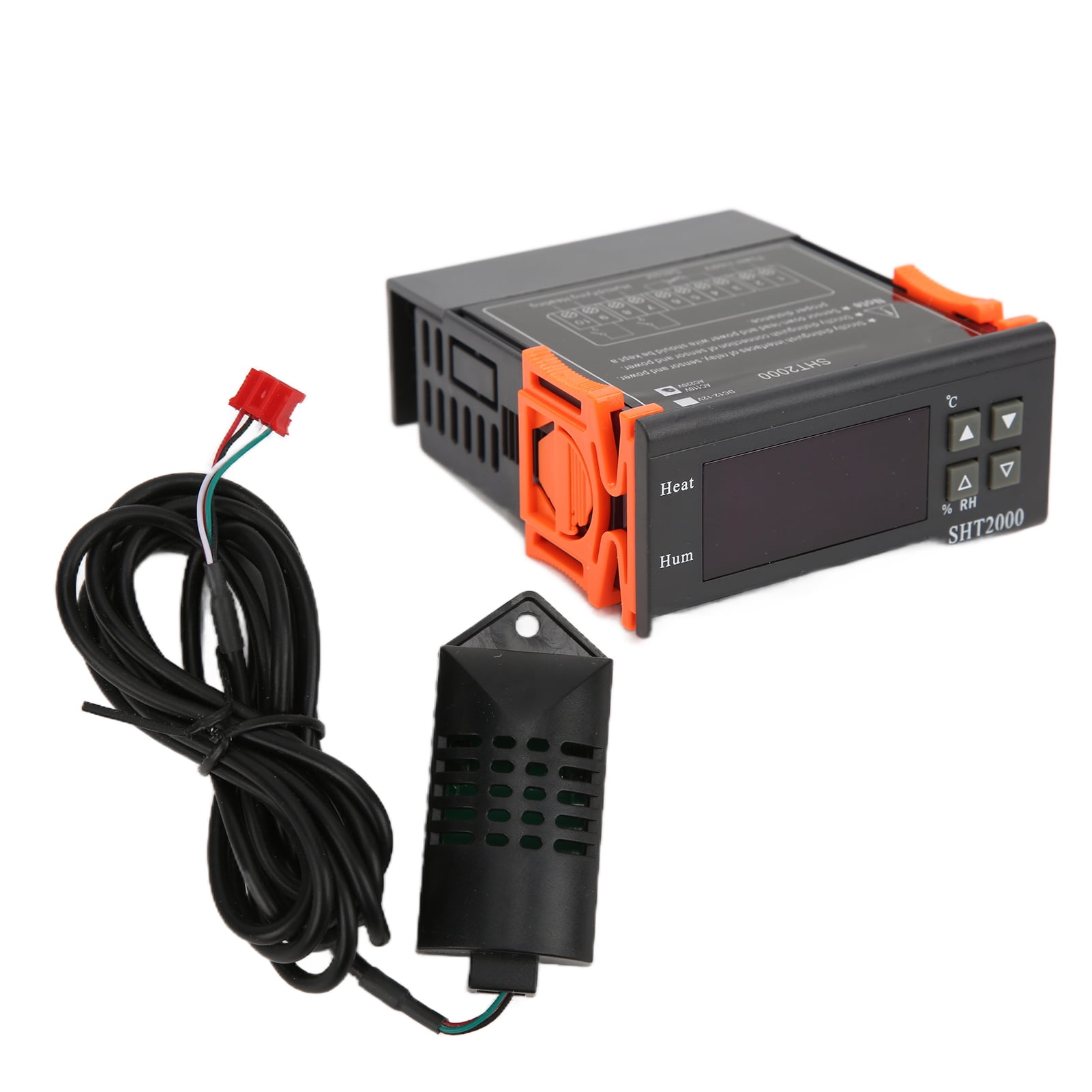 Temperature Controller 2 in 1 Temperature and Humidity Controller for Incubation Greenhouse 110‑220V