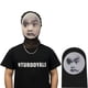 thumbnail image 3 of Funny Funny Expression Pack Divertido Cara Humana Patrón Tricky Headgear Ciclismo Protector Solar Divertido Juguete A 6, 3 of 8