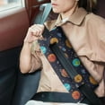 thumbnail image 2 of Moon and Stars Print Post Surgery Seatbelt Pillow - Nebula Cosmic Mastectomy Cushion, 2 of 5