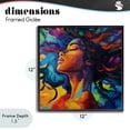thumbnail image 4 of Stupell Industries Modern Radiant Flow Woman Black Framed Giclee Art, 12 x 12, by Svetlana Aleynikova, 4 of 8