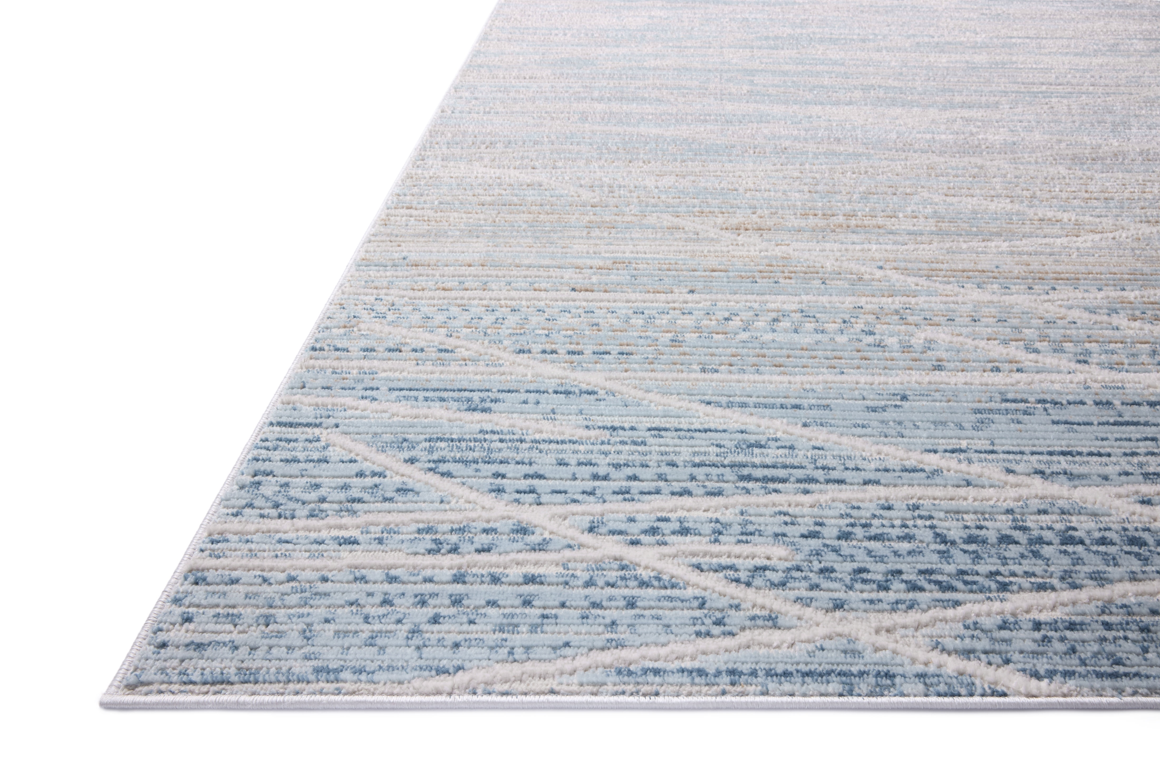 Loloi Townes Natural / Sky 2'-7" x 7'-6" Runner Rug