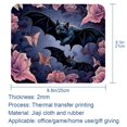 thumbnail image 5 of Bat Printed Square Mousepad Desk Pad Desk Mat, 8.3x9.8 Inch, Non-Slip Rubber Bottom, Suitable for Office and Gaming, 5 of 6