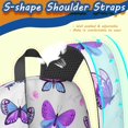thumbnail image 4 of 17 Inch Lightweight Backpack,PVC Waterproof Oxford Fabric, Ergonomically Designed, with Large Capacity, Monarch Butterfly Aesthetic, 4 of 5