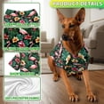 thumbnail image 5 of Flamingo Hibiscus Tropical Hawaiian Shirt, Button Down Shirt for Adults or Dogs, Cuban Collar, Short Sleeve Polyester Summer Shirt, 5 of 8