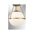 thumbnail image 6 of Trade Winds Hammond Semi-Flush Mount Ceiling Light in Natural Brass, 6 of 6