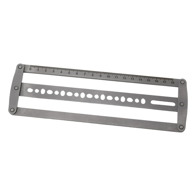 HILABEE Belt Positioning Auxiliary Ruler Cutting Punch Hole Tool Lightweight Punch Hole Spacing Tool Point End Holes Position Stencil Round
