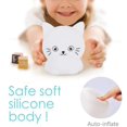 thumbnail image 4 of Luz nocturna para niños, lámpara de noche portátil de silicona, luz multicolor con control remoto, cuidado de los ojos, brillo y color ajustables, regalo de Navidad - gato Xemadio WLJ-0388, 4 of 5