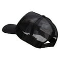 thumbnail image 3 of Rugby Player Five Panels Pro Style Trucker Mesh Cap - Black OSFM, 3 of 5