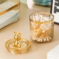 thumbnail image 2 of Storage Acrylic Storage Cute Bear for Cotton Swabs Box amber, 2 of 5