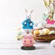 thumbnail image 3 of Conejo Lindo de Pascua Y Decoraciones de Huevos - Figuras de Conejos de Vacaciones de Primavera con Huevos Coloridos, 3 of 6