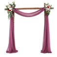 thumbnail image 1 of Wedding Arch Drapery Curtains In The Background Chiffon Fabric Shade Cloth Party Monolithic Wedding Decoration, 1 of 9