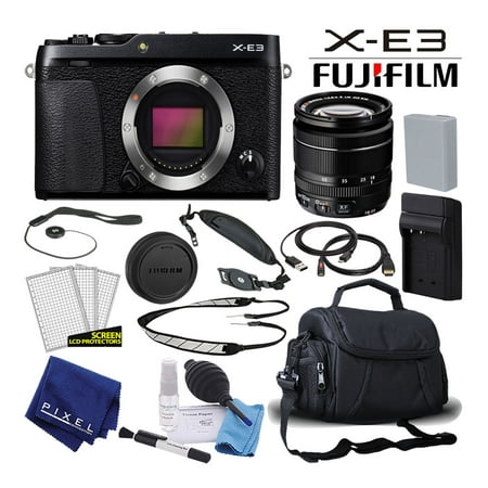 Fujifilm X-E3 X-Series 24.3 MP Mirrorless Digital Camera w/ XF 18-55mm Lens (Black) Basic
