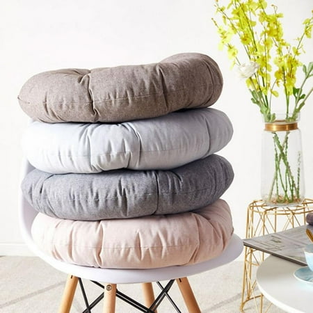 

EleaEleanor Solid Floor Pillow Futon Patio Seat Cushion Reversible Chair Cushion With Ties Tatami Pad Washable Window Pad Bench Cushions