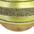 thumbnail image 4 of Saltoro Sherpi Holiday Theme Vintage Glass Ornament, Yellow, 4 of 5