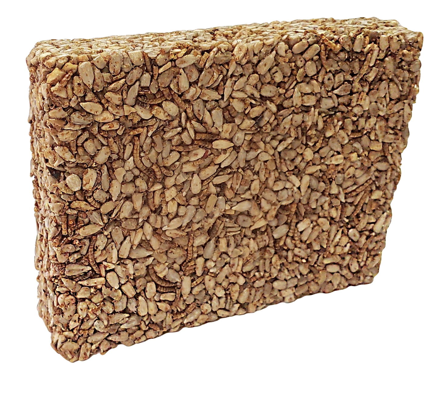 Songbird Treats Sunny Mealworm Seed Bars | 12 Pack of 7 oz Bird Seed Cakes for Wild Birds
