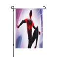 thumbnail image 1 of Bandera de jardín de temporada de Spider-Man, bandera de doble cara, bandera navideña para decoración navideña al aire libre., 1 of 8