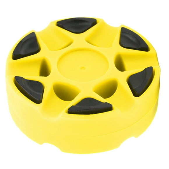 High-Gloss, Dense textured Yellow Hockey Puck for Smooth Rolling & Daily Skating Practice