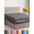 thumbnail image 1 of Sábana bajera ajustable CGK Unlimited Hotel Luxury King gris oscuro, 1 of 9