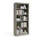 thumbnail image 2 of Yeshouse Estantería de 180 cm de altura, librería de 5 niveles, estantes abiertos de madera con diseño antivuelco, estantería blanca para dormitorio, sala de estar y oficina, 2 of 7