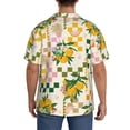 thumbnail image 5 of Naloa Fruit Men's Loose Fit Cuban Collar Short-Sleeve Shirt with Button-down and Chest Pocket for Everyday Wear Outings - Medium, 5 of 7