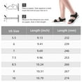 thumbnail image 3 of OutPro Womens Hiking Sandals Outdoor Lightweight Footbed Sandals Fashion Platform Beach Shoes Female Athletic Walking Sandals Black, 3 of 9