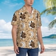 thumbnail image 5 of Xecao Snake And Flower print Hawaiian shirt - a stylish short-sleeve button-down for men, perfect for casual beach and tropical outings., 5 of 9