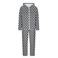 thumbnail image 4 of HUJlwoi Women's 2 Piece Outfits Polka Dot Long Sleeve Hoodies with Long Pants Set Sweatsuit Fall Fashion Matching Set, 4 of 5