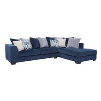 American Furniture Classics 8-A317V8-K Casual Comfort Sectional Sofa in Blue