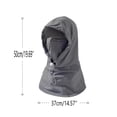 thumbnail image 3 of Lumtrix Summer Women's Hat with Neck Guard & Face Cover with Breathable Holes for Cycling Outdoor Fishing Unisex Light Gray one size, 3 of 5